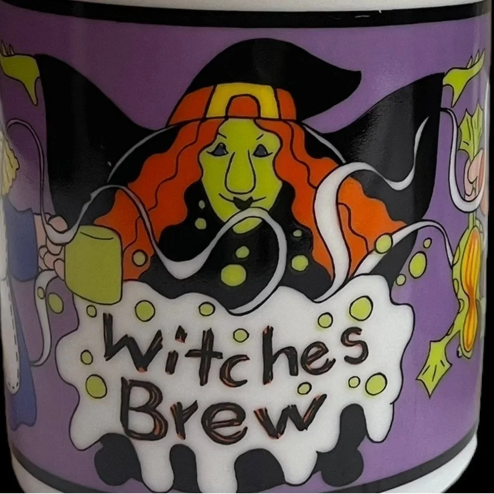 2 matching Witches Brew Halloween Coffee Mug cup
